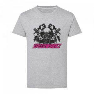 T-Shirt „Painting Mask“ grau
