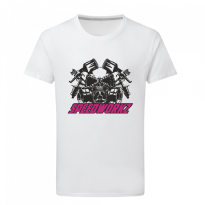 T-Shirt „Painting Mask“ weiß